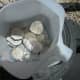 Silver-colored clean lead ingots