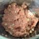 Mixed ground pork and beef meat mixture