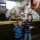 Touring the Air and Space Museum with children.