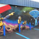 New mural for the Flying Saucer Pie Co.
