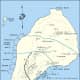 Map of Iwo Jima detailing the invasion Monday February 19,1945.