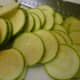 Sliced zucchini
