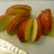 Sliced Gala apple