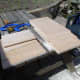 All the main pieces cut to size from the 12mm plywood sheet.