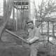 Free vintage Father's Day greeting card: baseball player