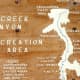 Wooden map of Oak Creek Canyon