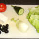 Principal Greek style salad ingredients