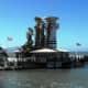 Quirky eatery. Eat with under water port hole views.