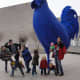 The blue chicken on the top of the National Gallery of Art East was the favorite art piece of my youngest children.