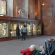 Viewing a selection of exhibits at the Smithsonian Castle