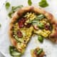 Iowa: Sweet Corn and Basil Pizza
