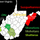 Historic locations of native populations in West Virginia.