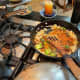 festive-fettucine-in-a-mole-sauce-with-corn-beans-and-chicken-recipe