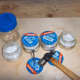 Gather Supplies; Hammer Holes in Lids