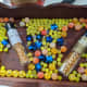 The leftover beads.