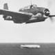 A TBF-1 dropping a torpedo. The Avenger was given its name after the Battle of Midway in memory of those who lost their lives in the battle.