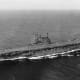 USS Enterprise (CV-6) at sea in 1945. Unlike Japanese carriers all three American carriers at Midway were equipped with radar which could detect enemy aircraft up to 30,000 ft with a range of over 100 miles 