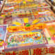 Chinese Ghost Festival prayer “packs.” These all-in-one packs are today widely sold to save families the hassle of selecting and buying different Joss Paper offerings. They always include sticks of Chinese incense too.