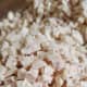 Diced yam cubes