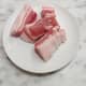 Pork belly strips are preferred because of the layers of fat. Fat means flavour!