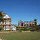 The ruins overlook the YHA
