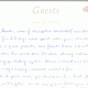 We designated the remaining pages for guests to sign. The first page was for those who just wanted to sign and leave a short comment. Back pages were for those who wanted to write more.