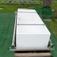 This is a closer view of the liner, ready to be filled and lowered.