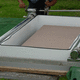 The casket is now in the liner.