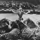 Gunther Gebel-Williams with his trained tigers in the Ringling Bros. and Barnum &amp; Bailey Circus in 1969.