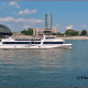 View of the Rhine in Cologne at the Promenade.