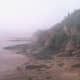 Overview of Hopewell Rocks from above.
