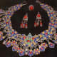 Ornate coloured necklaces made from carefully crafted metal are very popular in Kabylia.