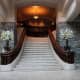 A grand staircase of the hotel. You almost expect a princess to come swooping down these stairs! 