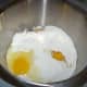 Add eggs and sugar.
