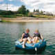 A first time for everything! About to be towed on Osoyoos Lake