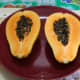 Papaya halves