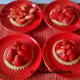 Strawberry Tartlets with red wine jelly glaze.