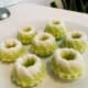 The steamed pandan coconut cake or puteri ayu is best to enjoy whilst they are warm. 