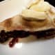 Blackberry pie with Blue Bell Vanilla Ice Cream!