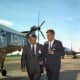 Von Braun with President Kennedy at Redstone Arsenal in 1963; President Kennedy was the prime mover of the American lunar program in 1961, and Braun was appointed its technical director.