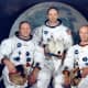 The Apollo 11 crew: Armstrong, Michael Collins, and Buzz Aldrin. 
