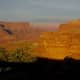 Canyonlands, Utah. At this time of day, near sunset, what was only a faint hint of orange becomes really bright.