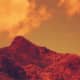 Just a mountain in Arizona, with a strong orange filter.