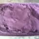 Frozen homemade ube ice cream