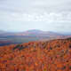 The view of the fall foliage from Balanced Rocks' plateau