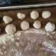 Roll each piece into a ball.