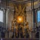 Golden altar inside Saint Peter Basilica in the Vatican