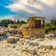The ruins of Knossos in Crete. The city may have been destroyed by an earthquake.