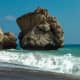 Aphrodite Rock is a landmark located off the shore along the main road from Paphos to Limassol, on the island of Cyprus. 