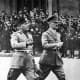 Hitler and Mussolini in Berlin in 1937.